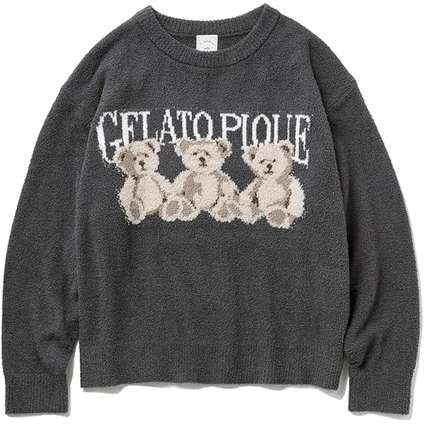 Amazon.co.jp: [ジェラート ピケ] DOG柄ワンポイント裏毛プル